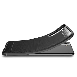 Силиконов Калъф Carbon за Samsung Galaxy S22, Черен 3