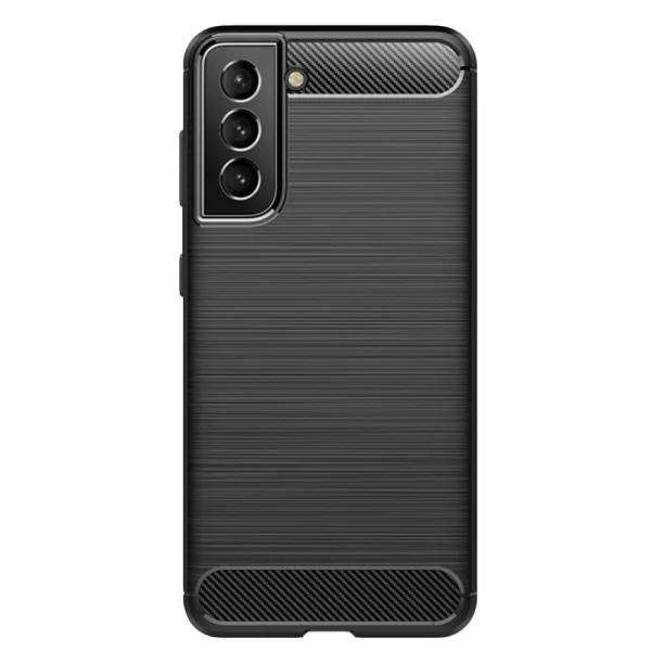 Силиконов Калъф Carbon Fibre Brushed за Samsung Galaxy S22 Plus, Черен 1