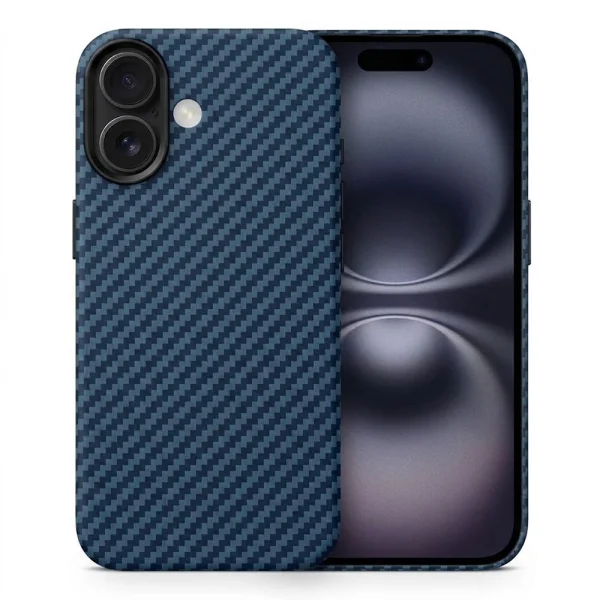 Калъф Swissten MagStick Shell, съвместим с Magsafe за Iphone 16, син 1