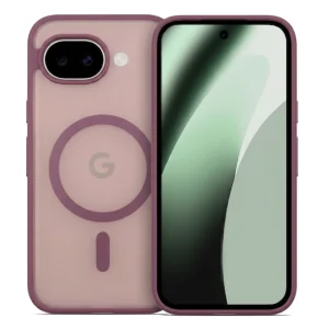 Калъф гръб, съвместим с Magsafe Matte за Google Pixel 10a, лилав