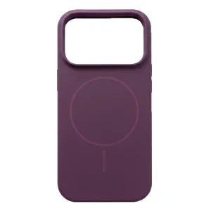Case compatible with Magsafe Slim Silicone for iPhone 18 Pro, dark purple 4