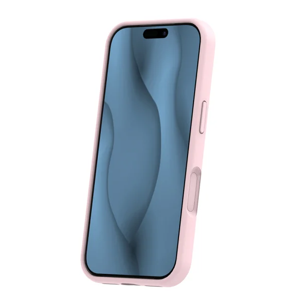 Калъф, съвместим с Magsafe Slim Silicone за iPhone 18 Pro Max, светло розов 3