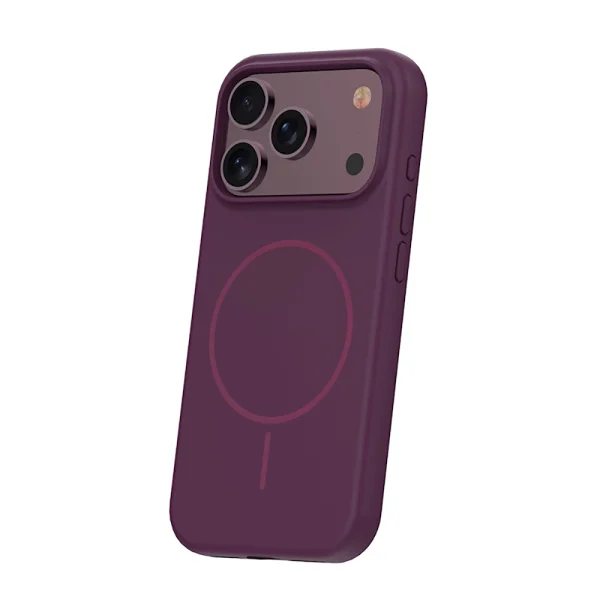Case compatible with MagSafe Slim Silicone for iPhone 18 Pro Max, dark purple 2