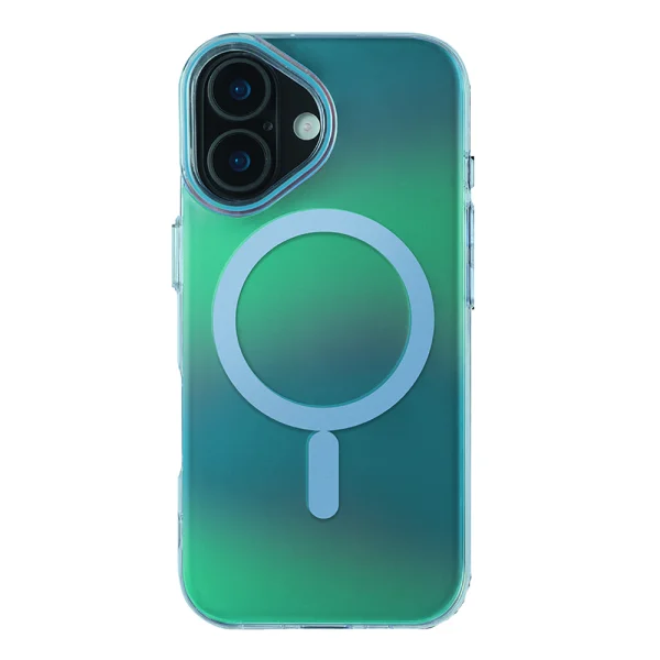 Калъф Aurora за iPhone 17, син-зелен 2