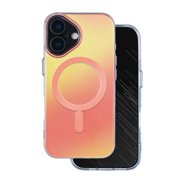 Aurora Case for iPhone 17, yellow-pink 1