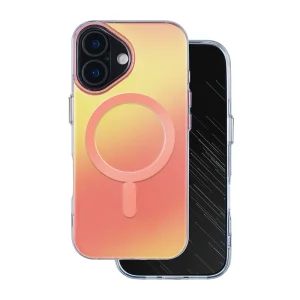 Калъф Aurora за iPhone 17, жълт-розов
