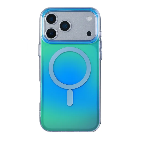 Калъф Aurora за iPhone 18 Pro, син-зелен 2