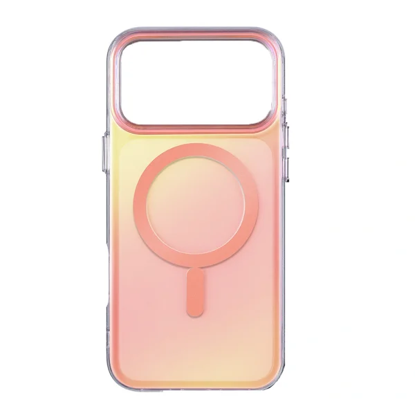 Aurora case for iPhone 18 Pro, yellow-pink 3