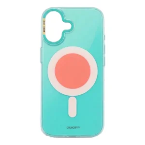 Калъф Cici Macaron Glow, съвместим с Magsafe за iPhone 17, син-зелен 3