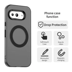 Калъф CandyCase, съвместим с Magsafe за Google Pixel 10a, черен 3