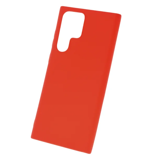Силиконов калъф Matte за Samsung Galaxy S22 Ultra, Червен 2
