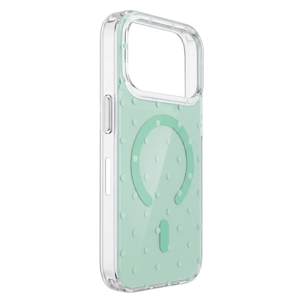 Kалъф Bubble Dots, съвместим с Magsafe за iPhone 18 Pro, зелен 4