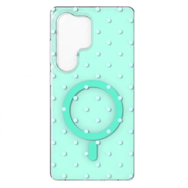 Kалъф Bubble Dots, съвместим с Magsafe за Samsung Galaxy S25 Ultra, зелен 3