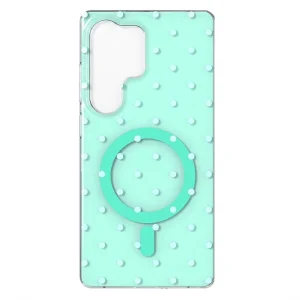 Kалъф Bubble Dots, съвместим с Magsafe за Samsung Galaxy S25 Ultra, зелен 3