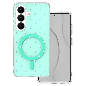 Bubble Dots Case, Compatible with MagSafe for Samsung Galaxy S26, green