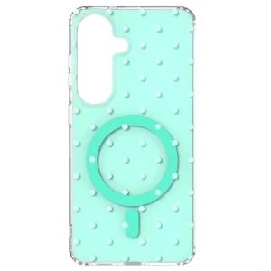 Bubble Dots Case, Compatible with MagSafe for Samsung Galaxy S26, green 3