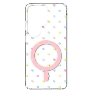 Kалъф Bubble Dots, съвместим с Magsafe за Samsung Galaxy S26 Ultra, бял 3