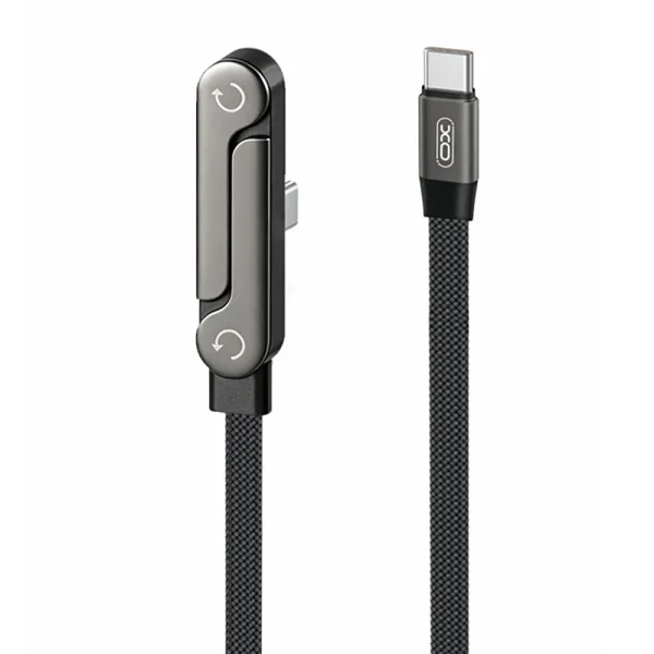 Кабел XO NB-Q311, PD, USB-C към USB-C, 1,5m, 240W, with stand, черен 2