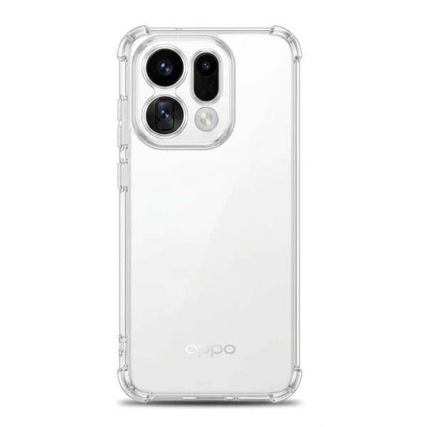 Калъф Techsuit Shockproof Clear Silicone за Oppo Find X9 Pro, прозрачен 3