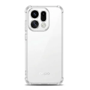 Калъф Techsuit Shockproof Clear Silicone за Oppo Find X9 Pro, прозрачен 3