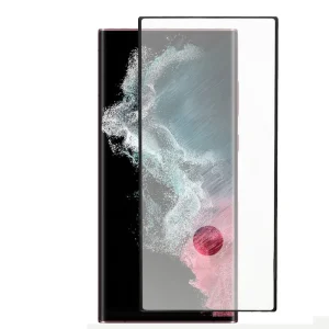 Стъклен Протектор 5D Full Glue за Samsung Galaxy S22 Ultra, Черен
