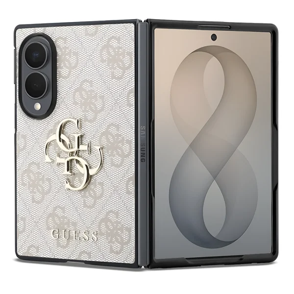 Калъф Guess PU 4G Metal Logo Case за Samsung Galaxy Z Fold 8, розов 1