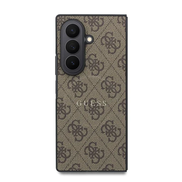 Калъф Guess PU Leather 4G Magnetic Case, съвместим с Magsafe за Samsung Galaxy Z Fold 8 Ultra, кафяв 2