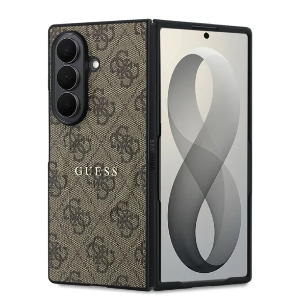 Калъф Guess PU Leather 4G Magnetic Case, съвместим с Magsafe за Samsung Galaxy Z Fold 8 Ultra, кафяв 1