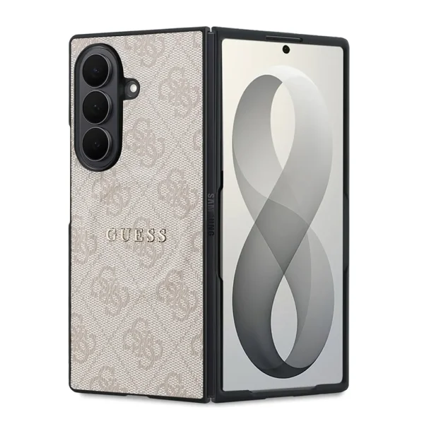 Калъф Guess PU Leather 4G Magnetic Case, съвместим с Magsafe за Samsung Galaxy Z Fold 8 Ultra, розов 1