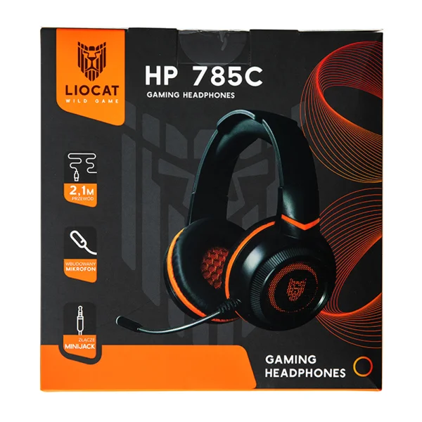Геймърски слушалки с микрофон PC Liocat gaming HP 785C, черен 4