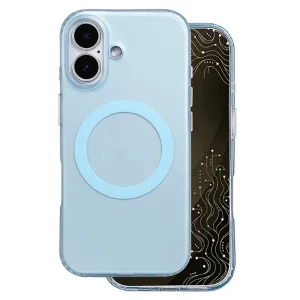 Калъф Tecto Shield Mistiq, съвместим с Magsafe за iPhone 16, син