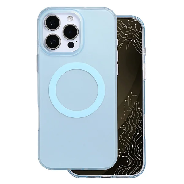 Калъф Tecto Shield Mistiq, съвместим с Magsafe за iPhone 16 Pro Max, син 1