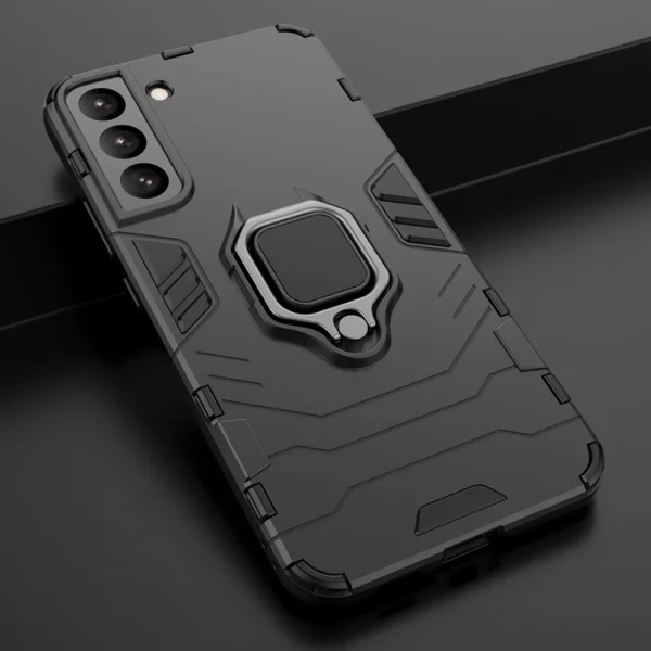 Shockproof Case Ring Holder for Samsung Galaxy S22 Plus, Black 3