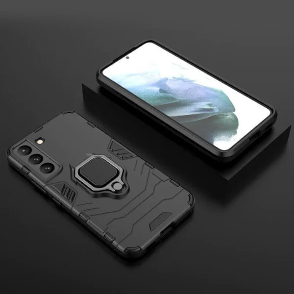 Shockproof Case Ring Holder for Samsung Galaxy S22 Plus, Black 2