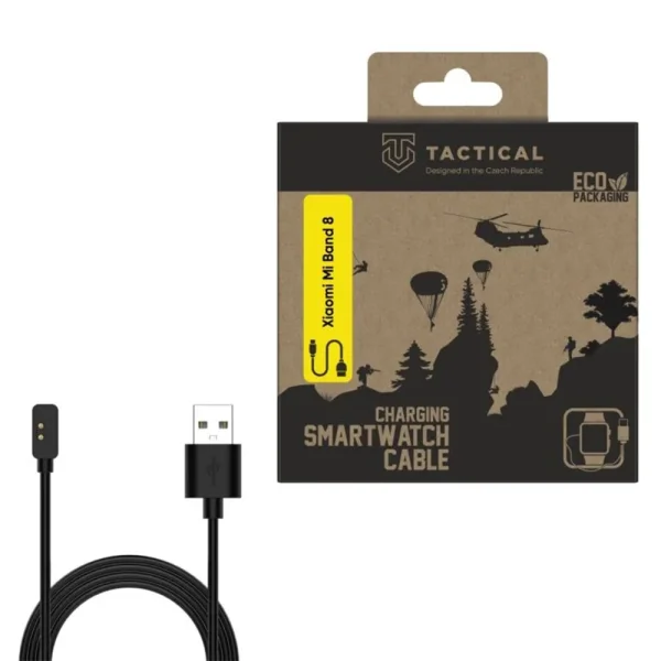 Кабел Tactical USB Charging за Xiaomi Smart Band 8/9/10/Redmi Watch/Redmi Band, черен 2