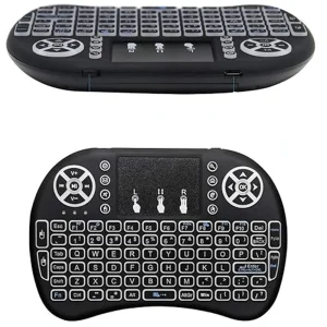Mini wireless RGB keyboard with touchpad, black 5
