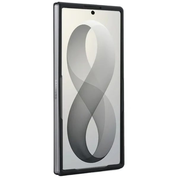 Калъф Guess Ring Stand Grained Classic Logo, съвместим с MagSafe за Samsung Galaxy Z Fold8 Ultra, бежов 6
