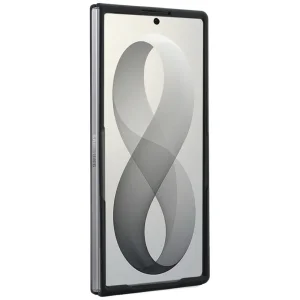 Калъф Guess Ring Stand Grained Classic Logo, съвместим с MagSafe за Samsung Galaxy Z Fold8 Ultra, бежов 6