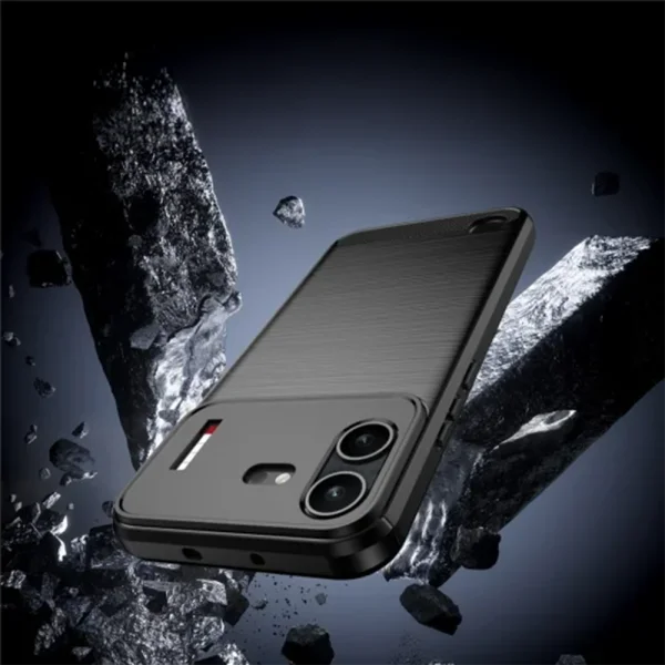 Techsuit Carbon Silicone Case for Nothing Phone (4b), black 5