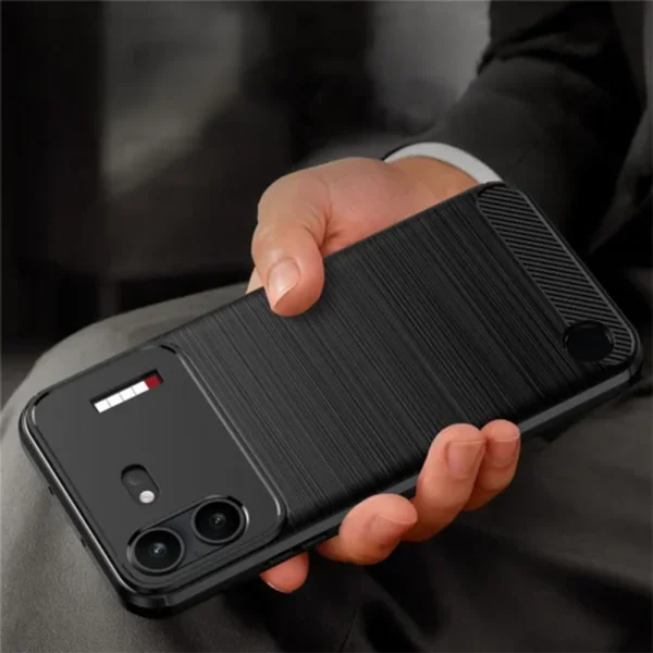 Techsuit Carbon Silicone Case for Nothing Phone (4b), black 6