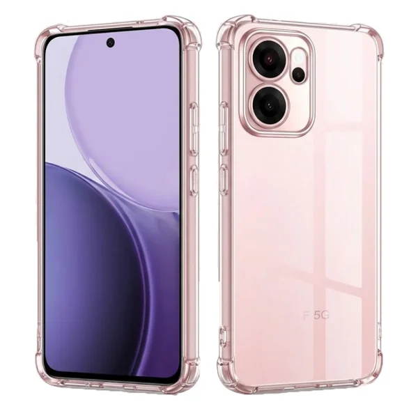 Калъф Techsuit Shockproof Clear Silicone за Oppo Reno14 F / Reno14 FS 5G, прозрачен 2