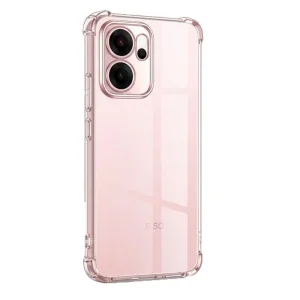 Калъф Techsuit Shockproof Clear Silicone за Oppo Reno14 F / Reno14 FS 5G, прозрачен 3