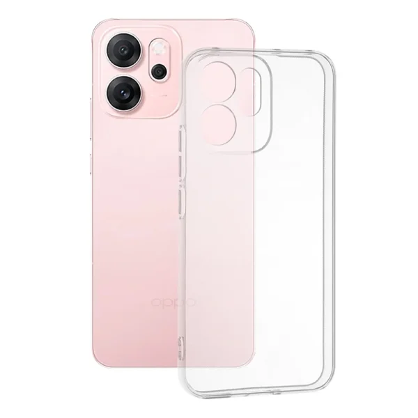 Калъф Techsuit Clear Silicone за Oppo Reno14 F / Reno14 FS 5G, прозрачен 2