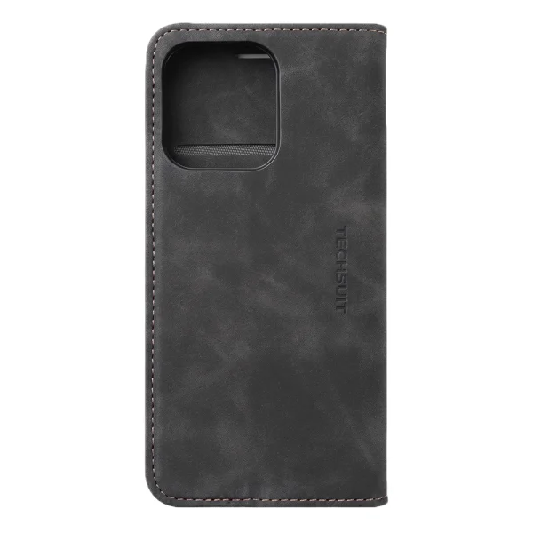 Калъф Тефтер Techsuit Confy Cover за Oppo Reno14 F / Reno14 FS 5G, черен 3