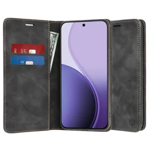 Калъф Тефтер Techsuit Confy Cover за Oppo Reno14 F / Reno14 FS 5G, черен