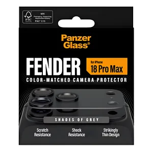 Стъклен протектор за камера PanzerGlass Hoops за iPhone 18 Pro Max, FENDER CLP, сив 4