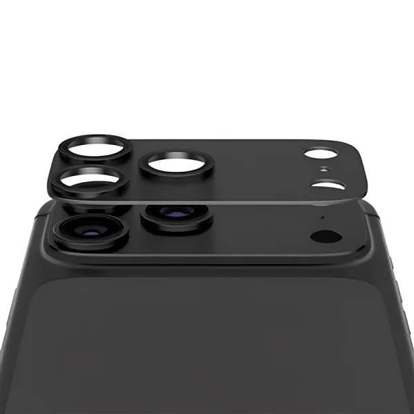 Стъклен протектор за камера PaznerGlass Hoops за iPhone 18 Pro, FENDER CLP, сив 1