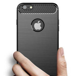 Силиконов Калъф Carbon за iPhone 8 / 7 / iPhone SE 2020, Черен 4