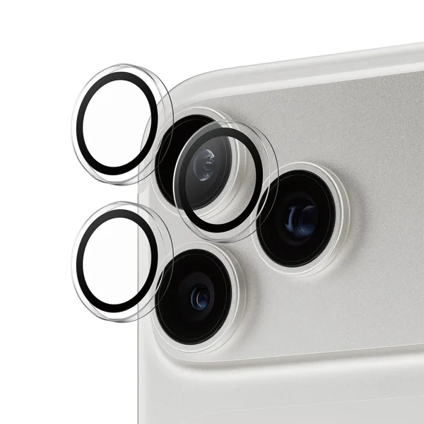 Стъклен протектор за камера PaznerGlass Hoops за iPhone 17 Pro / 17 Pro Max / 18 Pro / 18 Pro Max Camera Lens Protector, прозрачен 1