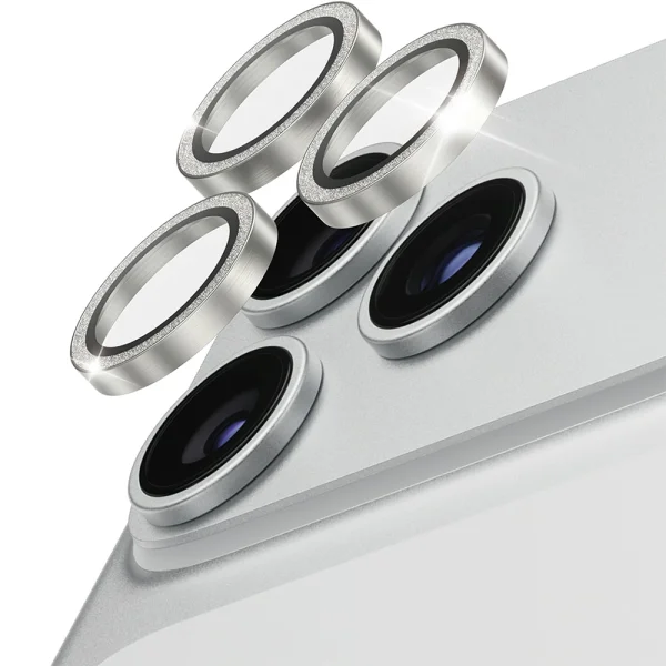 PanzerGlass Hoops Camera Glass Protector for iPhone 17 Pro / 17 Pro Max / 18 Pro / 18 Pro Max Camera Lens Protector, silver 1